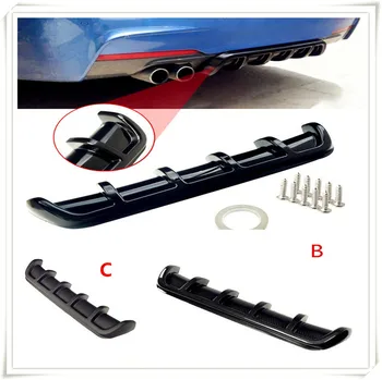 

ABS Car Rear Shark Fin Style Curved Bumper Lip Diffuser for Renault Sand-up Ondelios Thalia Nepta Altica Z17 Vel Modus Egeus 20