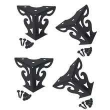 4 шт. 8 см металлическая мебель ножки ажурный узор ножки шкафа полый фоторамка на стол, телевизор ноги мебель Поддержка Треугольник диван ножки