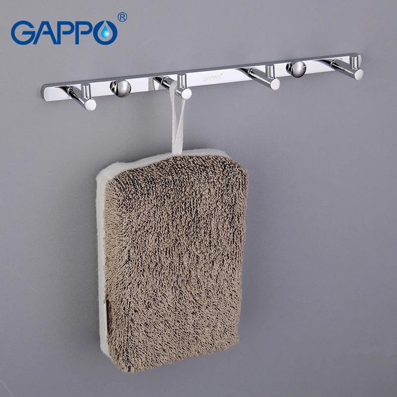 Günstig GAPPO 1 set kleidung haken Bad zubehör Wand montieren zircalloy Handtuch Halter haken toilette Turm Haken G202 3 G202 4 G202 5
