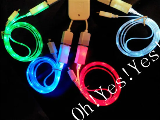 HOT Sale LED Light Micro USB Charger Data Sync Cable for Samsung Galaxy S4 HTC Android Cell Phone | Мобильные телефоны и
