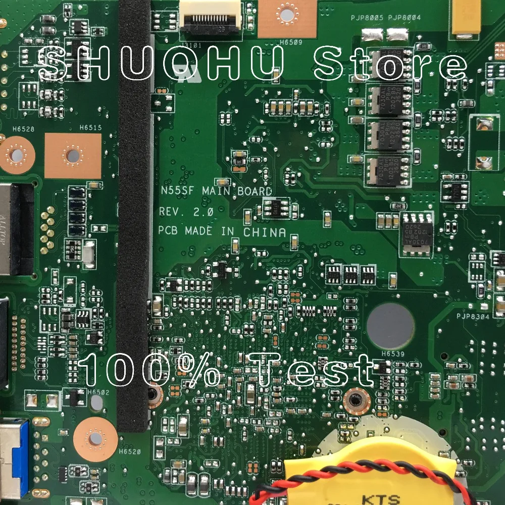 KEFU For ASUS N55SF N55SL N55S HM65 REV.2,0 laptop motherboard tested 100% work original mainboard