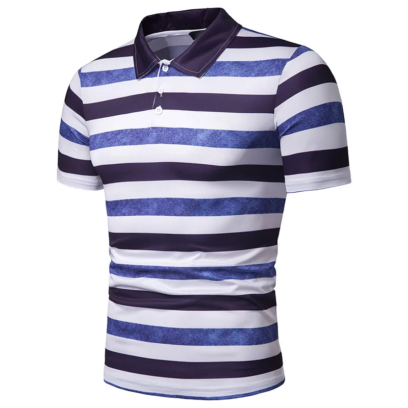 Новая модная Высококачественная брендовая мужская рубашка поло летняя повседневная мужская рубашка в полоску большого размера, одноцветное Поло рубашка с коротким рукавом