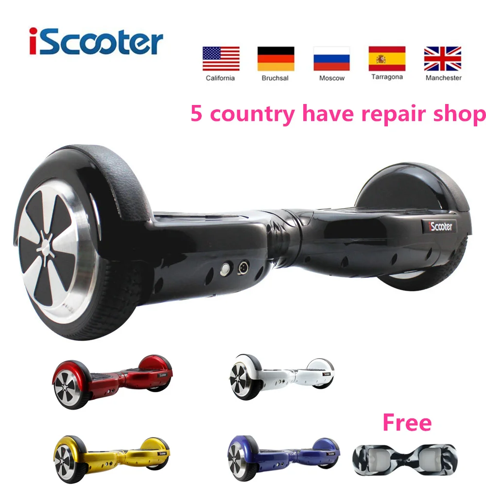 

iScooter Hoverboard Electric Skateboard Self Balancing 2 wheel Scooter 6.5 inch UL2272 Hover Board With silicone case as gift