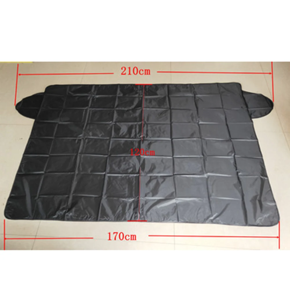 Car Magnet Windshield Cover Snow Cover Sunshade Ice Snow Frost Protector Windshield Silver Black Cover