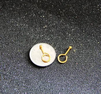 

Pure 24K Yellow Gold Stud Earrings Lovely Small Ball Stud Earrings