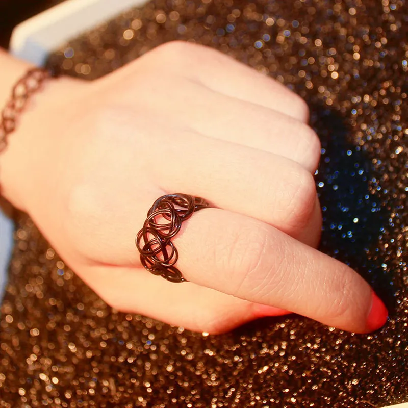 

R290 Stretch Tattoo Finger Rings Punk Retro Gothic Elastic Ring For Women Anillos Fashion Jewelry Anel Bijoux 2017