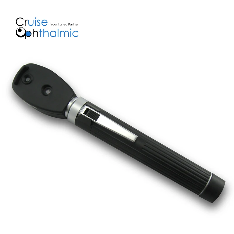 

Pocket Direct Ophthalmoscope Funduscope DM6C AA Battery | Halogen Bulb | 4 Apertures FDA Certificated Ophthalmoscope DM6C