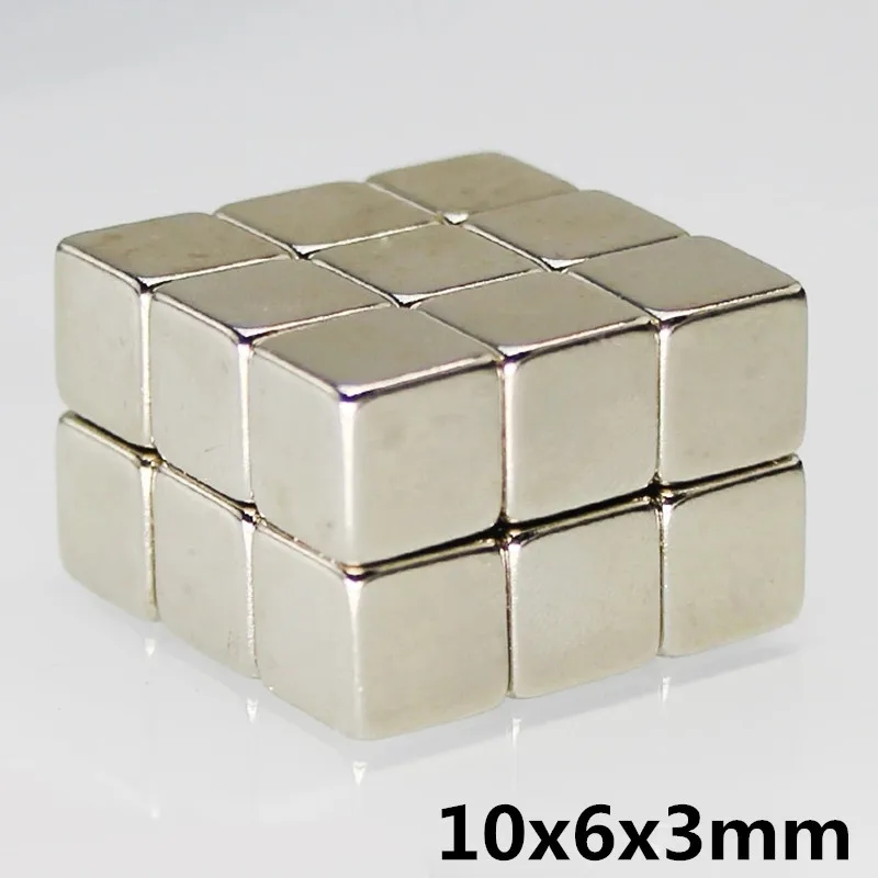 

30pcs 10x6x3 mm N35 Super Strong Small 10x6x3mm Neodymium Magnets Rare Earth Powerful Magnet