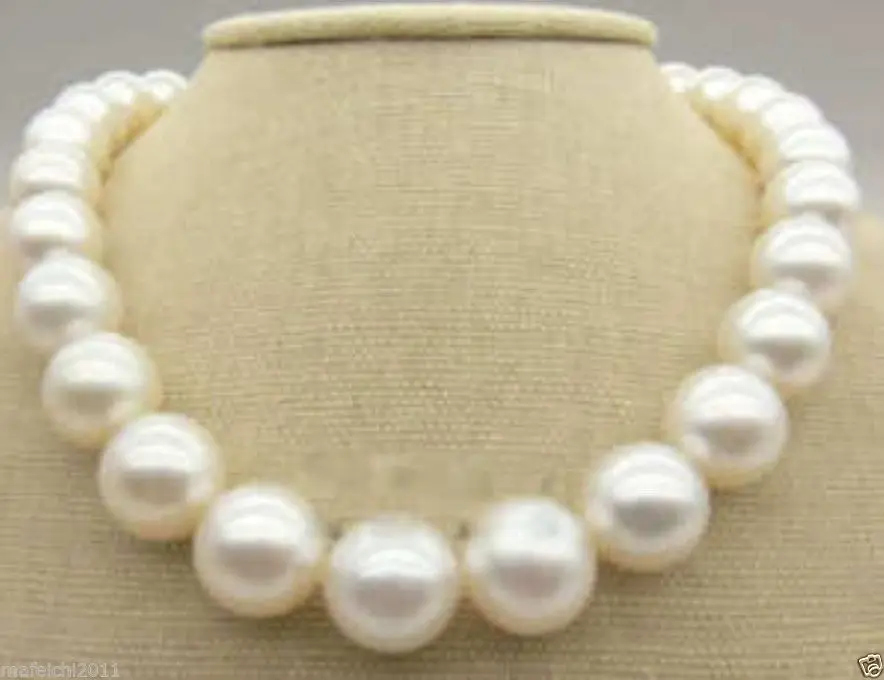 

Hot sell Noble- SHIPPING>>>@@ Big AAA 11-12MM Akoya white pearl necklace 18