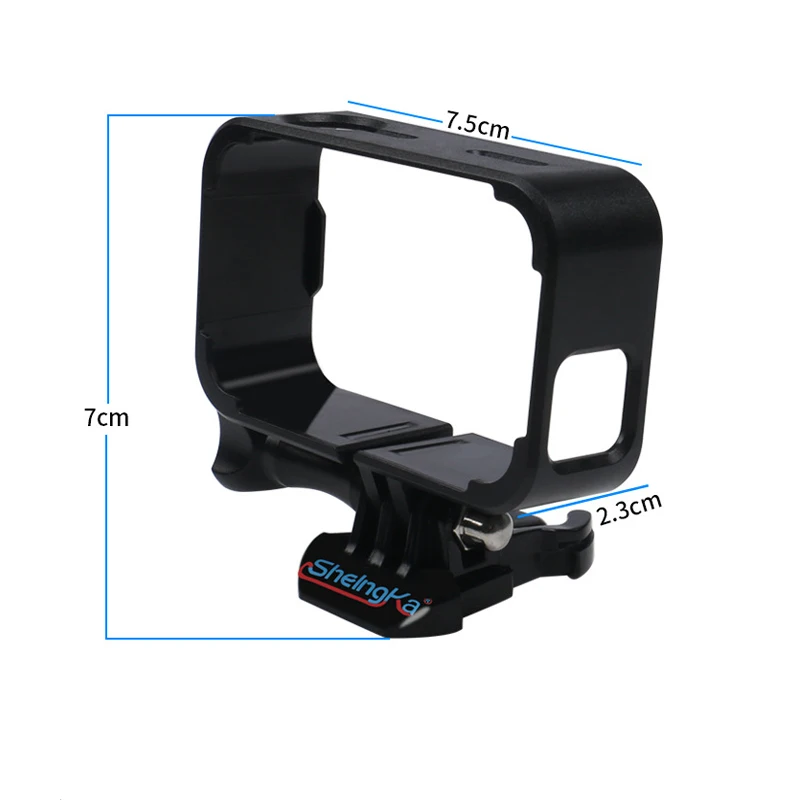 Protective Silicone cover with lens cap + Protective Frame Case Housing black for Xiaomi Mijia Mini Action Camera Accessories (12)