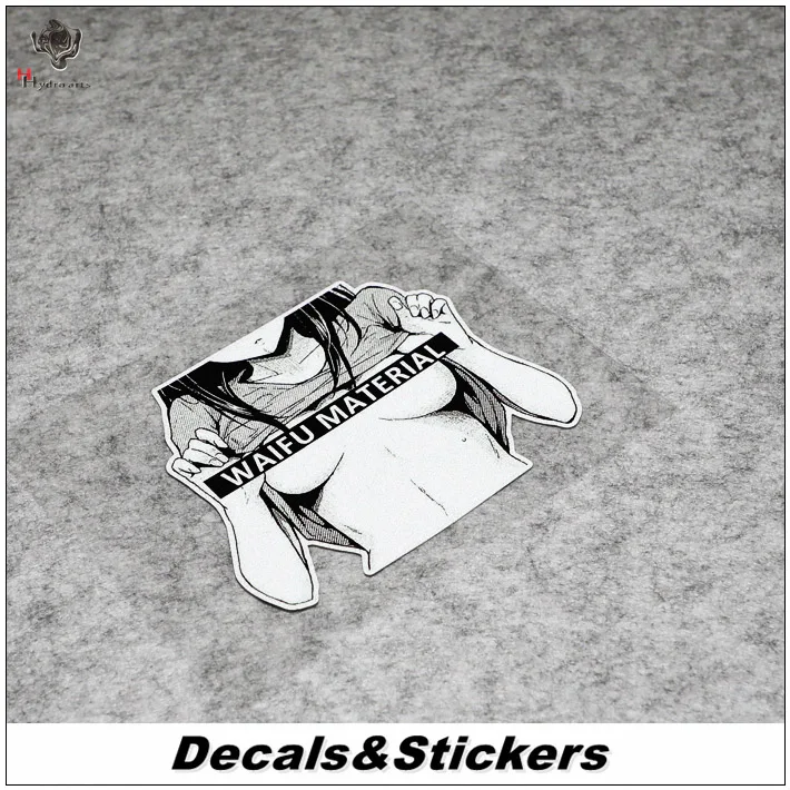 

NO.L271 Cartoon Girl Waifu material 3M Reflective Modified Stickers Car Glass Waterproof Decals Racing Motorcycle