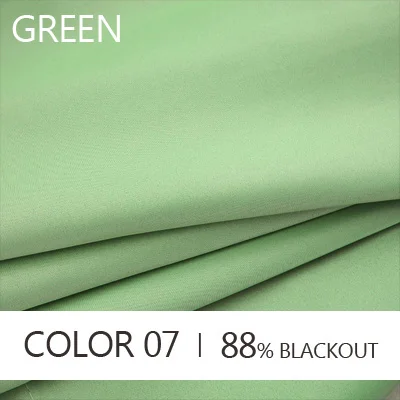 Современные однотонные занавески затемненные занавески s для гостиной оконные занавески s портьеры индивидуальные оконные жалюзи 88%-99% затенение - Цвет: Green
