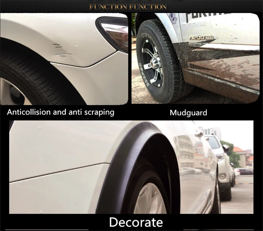 1 пара 5 м X см расширить большой Размеры автомобиля Elantra Accent Tucson Fender отделкой для 2