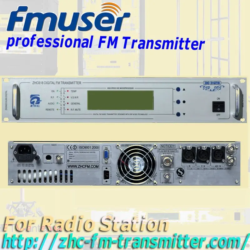 

CZH618F 5w fm radio broadcast transmitter PLL stereo fm broadcast transmitter small fm radio staion equipment 81-108MHz