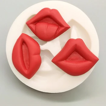 

Cake Tools lip love halloween kiss silicone mold Decorating Cupcake decorating Gumpaste fondant cake tool mould
