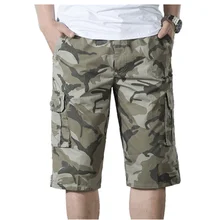 Камуфляжные карго-шорты камуфляжные мужские новые мужские s мужские шорты в повседневном стиле свободные рабочие шорты мужские военные Короткие штаны Плюс Размер 6XL