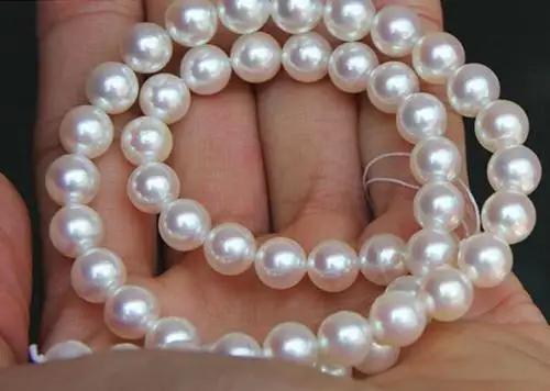 

18"11.5-12.8mm natural south sea white pearl necklace