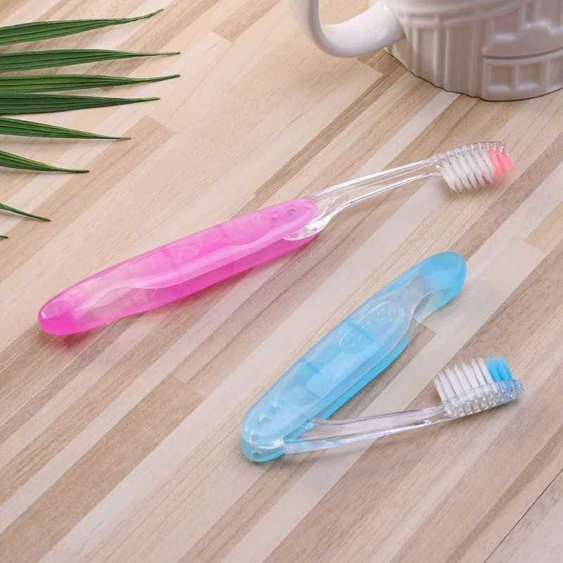 

1pc Foldable Soft Hair Portable Toothbrush Travel Camping Hiking Outdoor Random Color