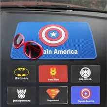 GSPSCN автомобильные аксессуары коврик нескользящий коврик Капитан Америка Приборная панель автомобиля противоскользящая наклейка автомобильный Липкий Противоскользящий Коврик в держателе телефона