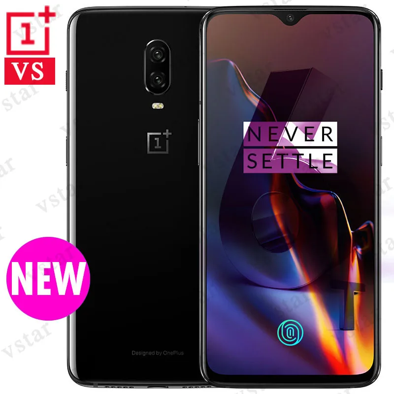 Мобильный телефон Oneplus 6T 8GB 128 GB, 6,41 дюймов AMOLED UD под экраном, отпечаток пальца Snapdragon 845, Android 9, NFC, 20MP+ 16MP