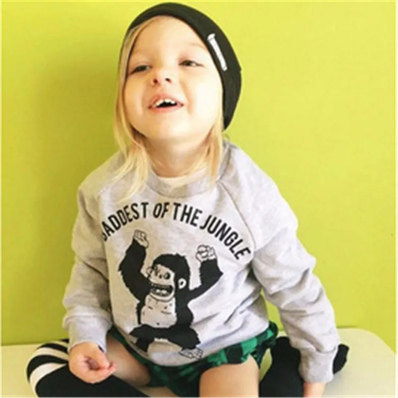 14For Boys Girls Sweater T-Shirts Clothes Autumn Winter New Panda Bear Printing Tops Kids Sweatershirt Tees Clothing Full Sleeve 6
