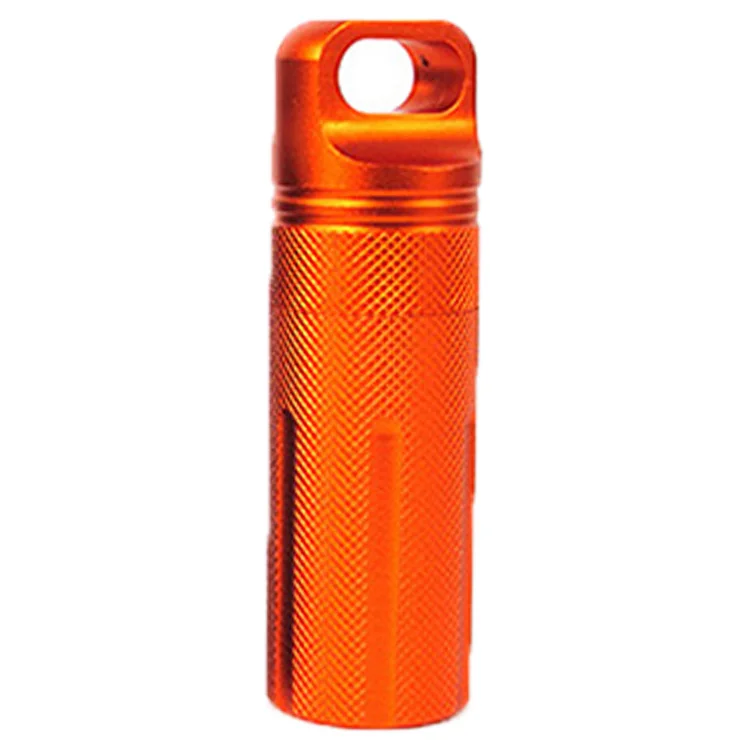 EDC водонепроницаемый Survive seal box Контейнер капсула сухой Чехол для бутылки Открытый Поход лагерь медицина матч таблетки держатель для хранения багажник - Цвет: Orange