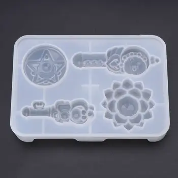 

Silicone Mold DIY Magic Stick Cartoon Flower Mirror Magical Molds Handmade Gifts Toys Girls Products Jewelry Making Epoxy Resin