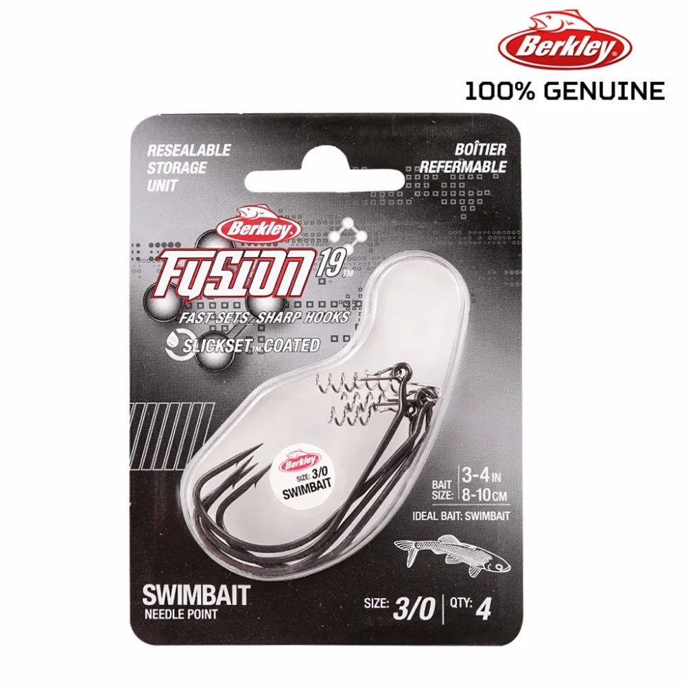 Berkley Fusion19 Fast Sets Fishing Hook 4pcs - Finish-Tackle