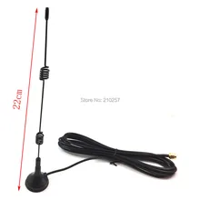 1 шт. двухдиапазонный Телевизионные антенны 2.4 г/5.8 Г высокого усиления 8dbi присоски антенн с SMA разъем RG174 кабель 300 см черный модель