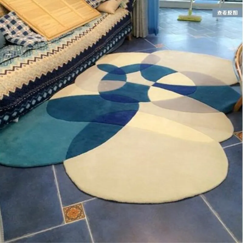 Ковры ручной работы в форме акрила и ковры для коврик для гостиной Европейский современный спальня журнальный столик диван