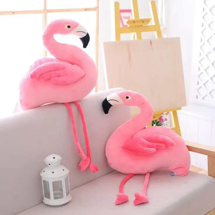 large flamingo stuffed animal
