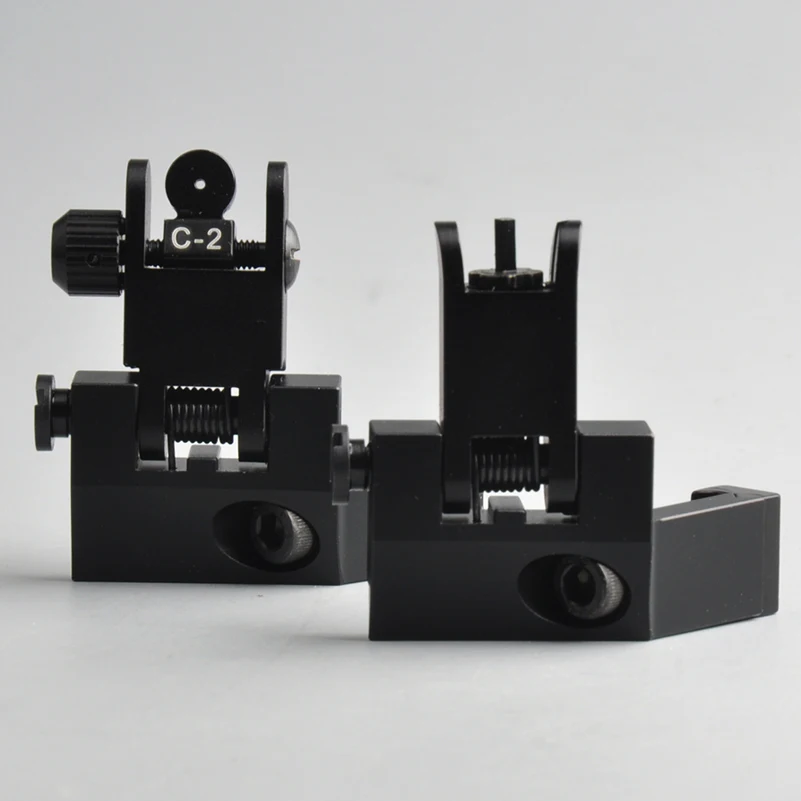 Cena 1 para US Tactical BUIS przednia i tylna boczna z unoszoną szybą 45 stopni błyskawiczna zmiana żelaza zabytki akcesoria do broni myśliwskiej