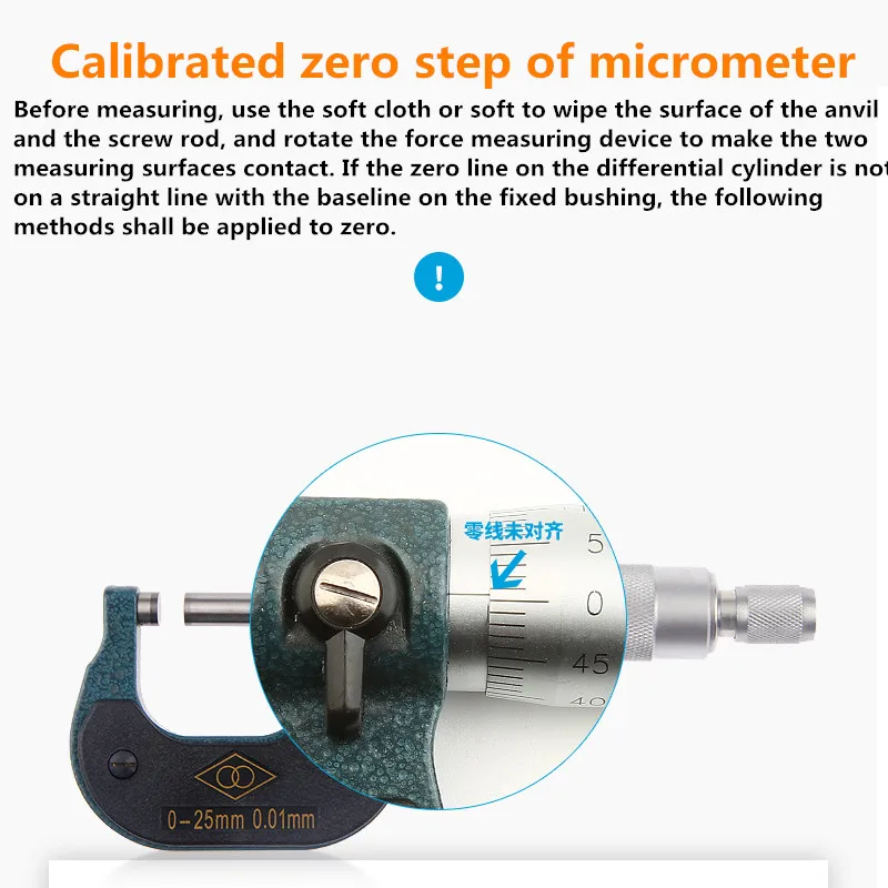 125-150 мм пропитанные сплав микрометрический Винт микрометра точности 0,01