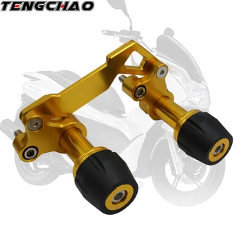 

Motorcycle rear anti-collision slider guard rear axle muffler pipe frame slider fall protection For Honda PCX Yamaha x-max 300