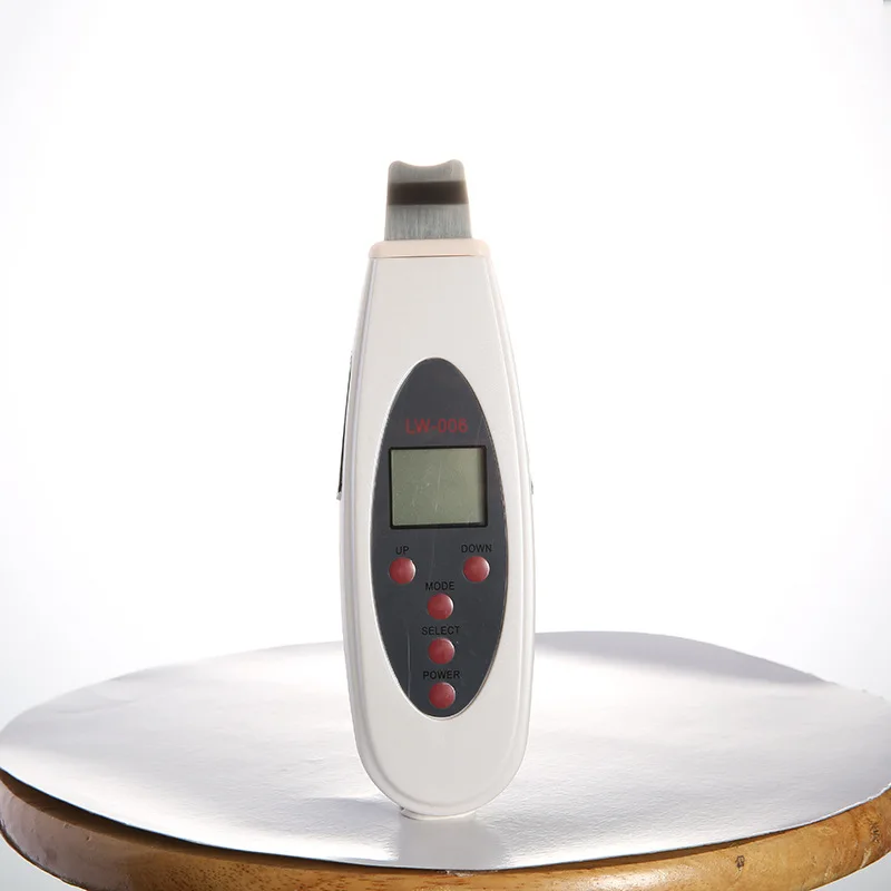 Portable Ultrasonic Skin Scrubber Facial Cleaner LCD Digital Acne Removal Skin Cleaning Ultrasound Pore Peeling Face Care Tool