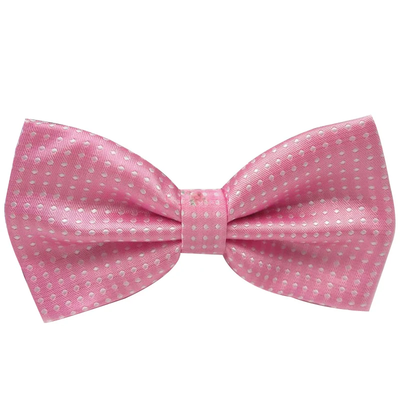 a14 light pink Adult Галстук-бабочка для мужчин, Официальный галстук для мужчин, деловой Свадебный галстук-бабочка для маленьких мальчиков, мужская рубашка в горошек, подарок, PSJ0175 - Цвет: a14 light pink Adult