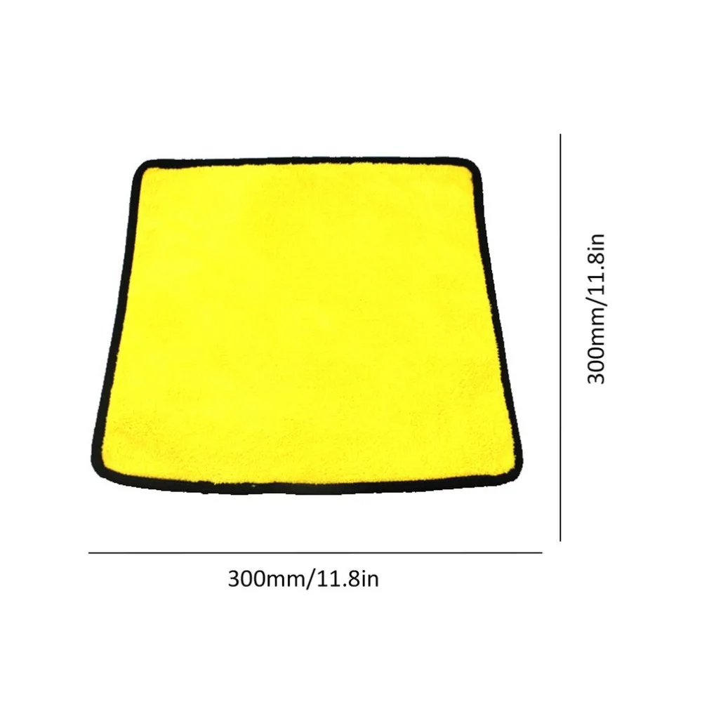 Полотенце из микрофибры для мытья автомобиля, для чистки автомобиля, сушки, три размера, для подшивания, для ухода за автомобилем, детальное полотенце