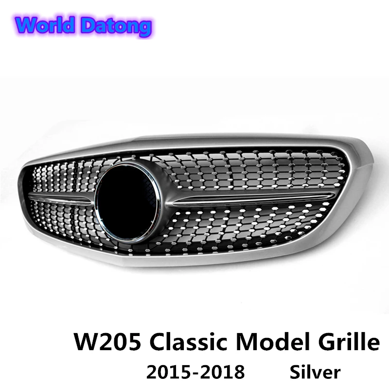 W205 классическая модель Передняя решетка сетки для Mercedes W205 S205 C205 A205 C Class C250 C300 C350 C205 A205