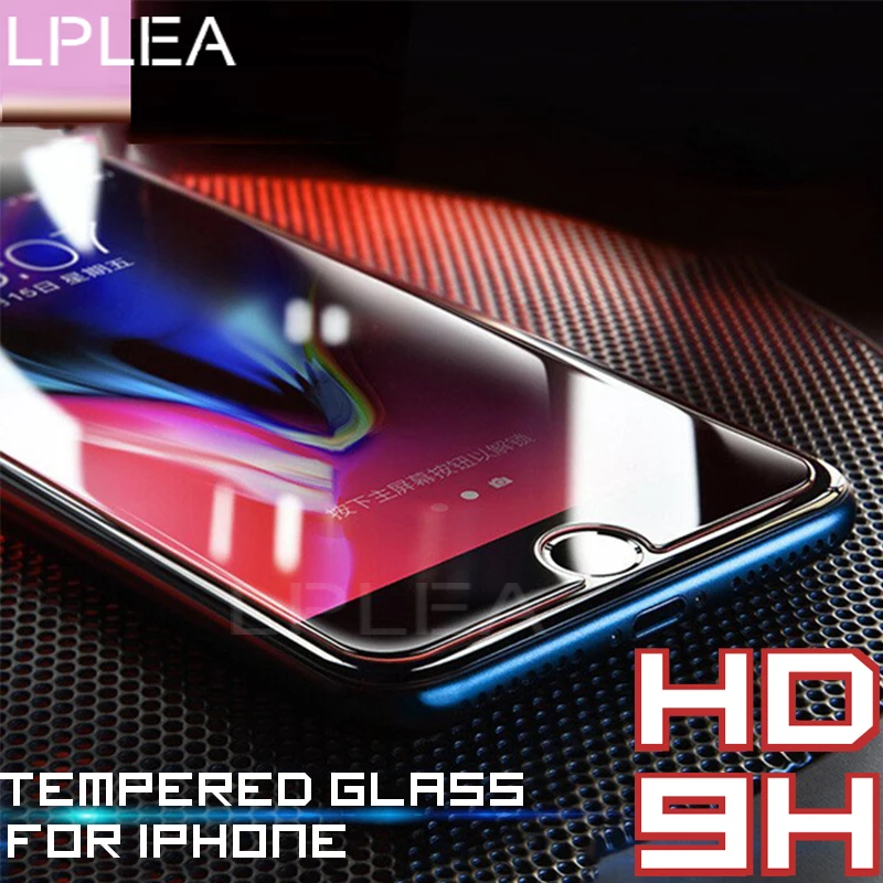 Goedkoop HD 9 H Gehard glas Voor Apple iPhone 6 7 6 s Plus X SE screen protector Film Voor iPhone 6 Plus 5 5 s Niet Volledige Cover Glas