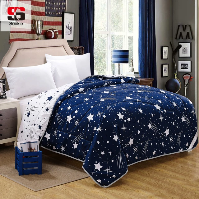 Sookie Fashion Quilts Bedding Stars Print Thin Throws Summer Sookie Fashion Quilts Bedding Stars Print Thin Throws Summer Comforter Blanket Duvets Cover Light Weight Air