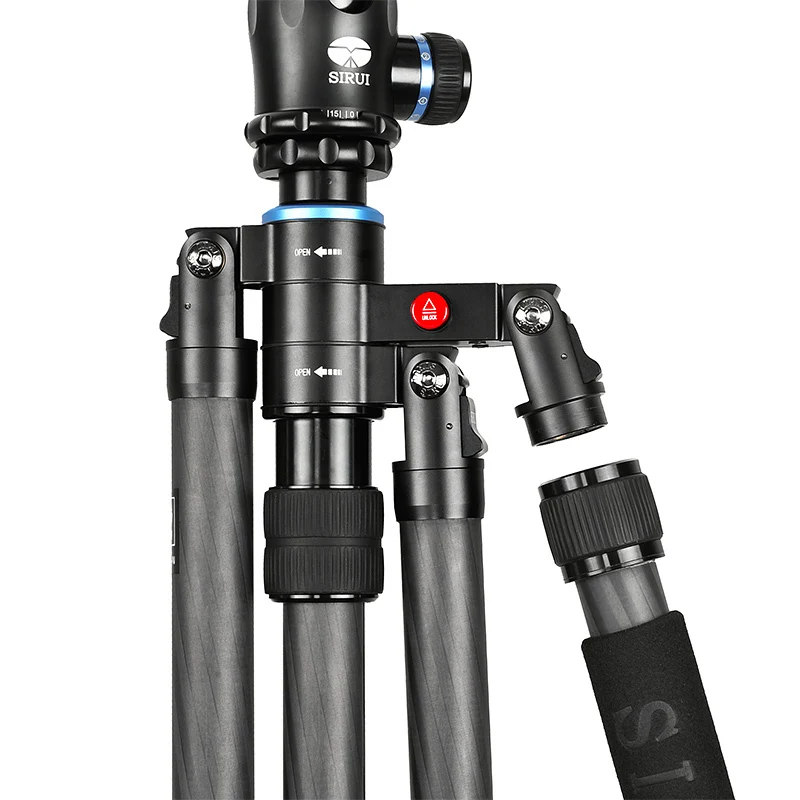 

S1205N+K10X Sirui DHL Travel Tripod+Ball Head Kit Stand Carbon Fiber Pro Unipod Monopod Light weight For Digital SLR Cameras