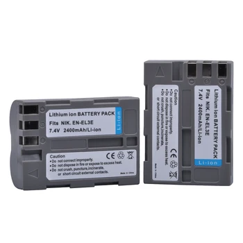 

1Pcs 2400mAh EN-EL3e EN EL3e ENEL3e Batteries for Nikon D30 D50 D70 D70S D90 D80 D100 D200 D300 D300S D700 Digital Camera