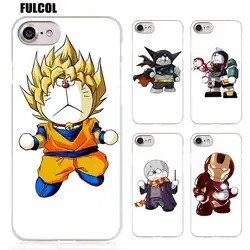 Fulcol Doraemon cos Прозрачный рисунком Футляр чехол для iphone 5 SE 6s плюс 7 s плюс 8 десять X