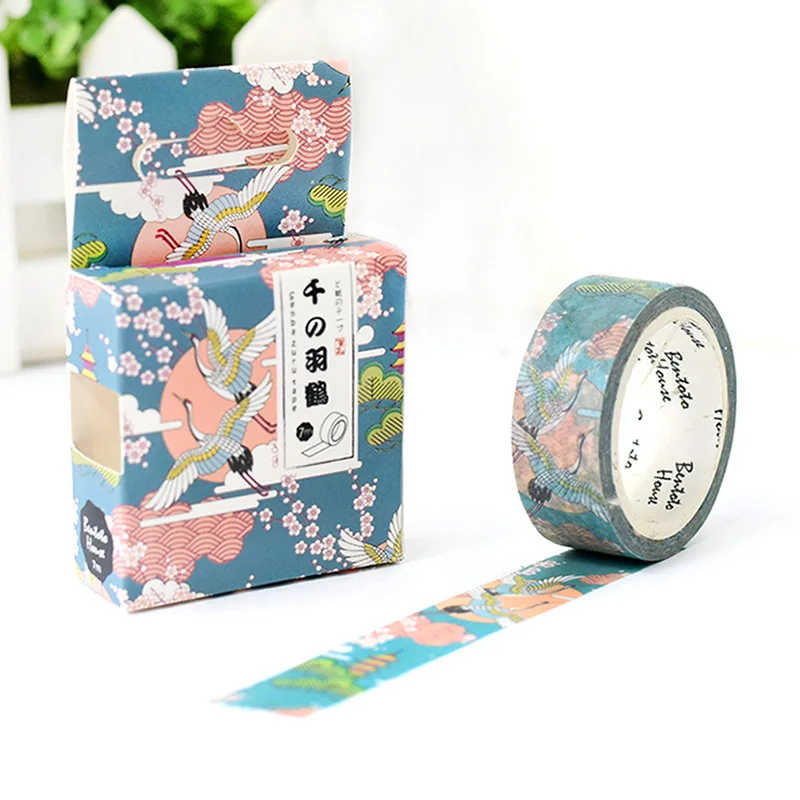 25 красочная лента washi декоративная маскирующая лента для поделок, детских художественных проектов, скрапбукинга, журналов, планировщиков, упаковки подарков - Цвет: Senba zuru