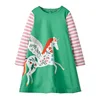 Animal Applique Long Sleeve Dress 4