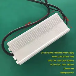 4.6A 400 Вт IP67 Водонепроницаемый источник постоянного тока для УФ светодиодный модуль гель лампы для отверждения Вход AC 100 V-240 V Выход DC 90 V 4600 mA