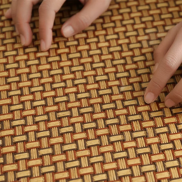 Tapis tatami japonais d'été en rotin épais et frais – Image 4