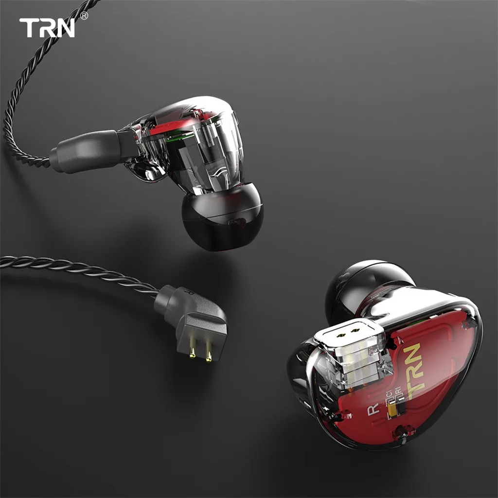 TRN V30 EarHIFI шесть-блок кольцо железные наушники телефон сабвуфер проводной с микрофоном