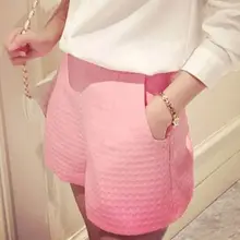 Шорты с высокой талией в Европейском стиле, Модные женские повседневные клетчатые шорты, летние джинсы, шорты