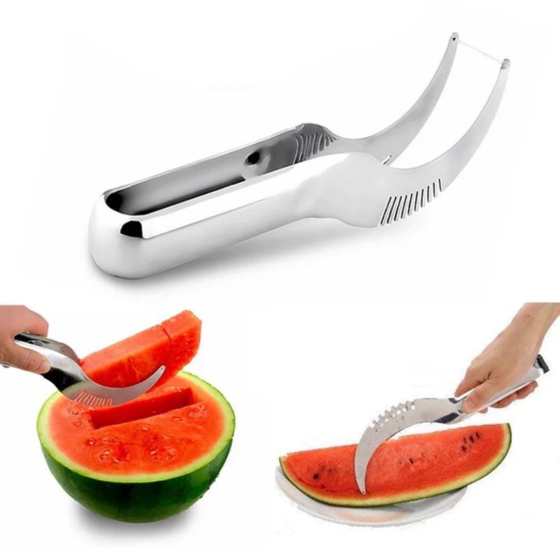 

High quality Stainless Steel Melon Watermelon Slicer Corer Fruit Cutters Knife Fruit Slicer Cutter Kitchen tools,Free shipping.